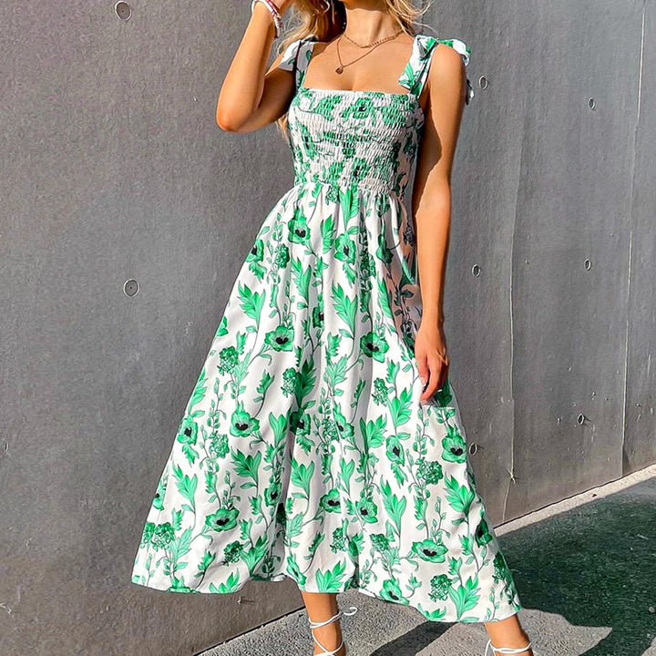 Sunbloom Tie-Strap Maxi Dress