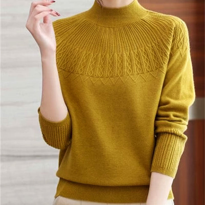 Freya High-Neck Knit Sweater