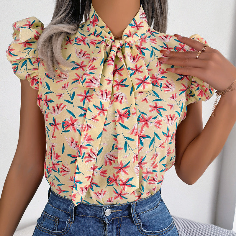 Breezy Tie-Neck Shirt