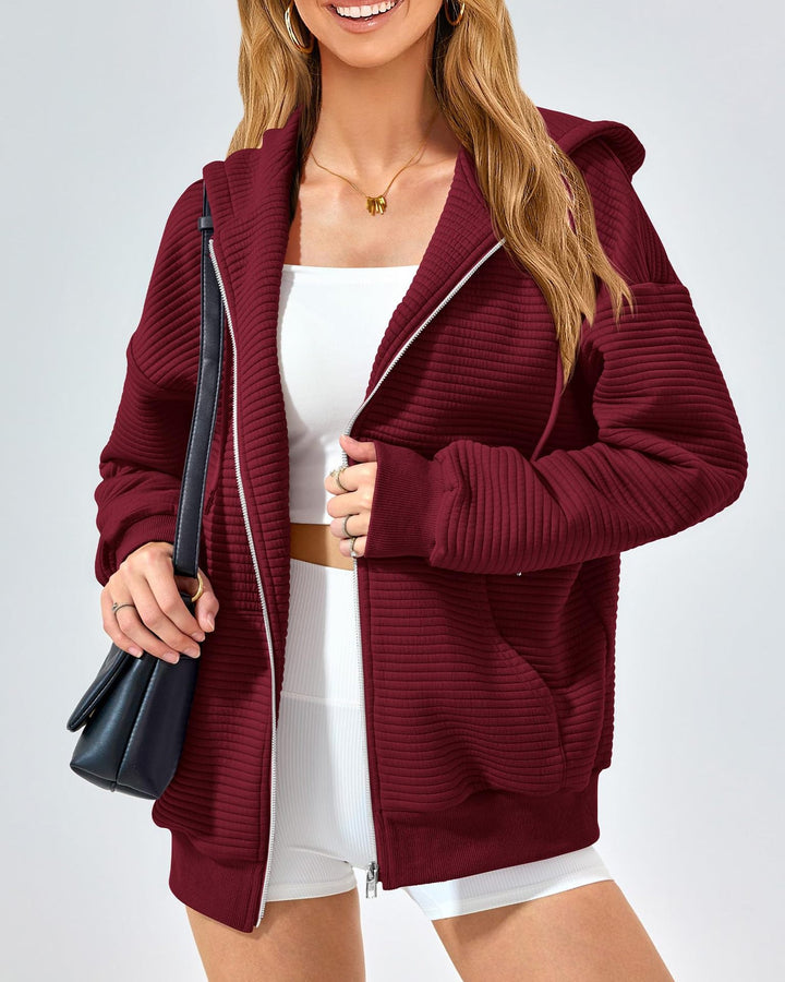 Celine Zip-Up Hoodie